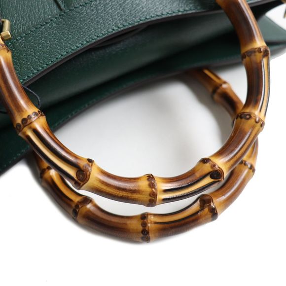 Gucci x Adidas Diana Large Tote Bag Dark Green - Picture 8 of 11